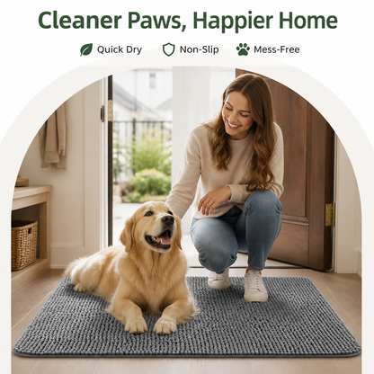 Ortekor Quick-Dry Microfiber Absorbent & Non-Slip Dog Mat