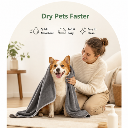 Ortekor Quick-Dry & Super Absorbent Pet Towel