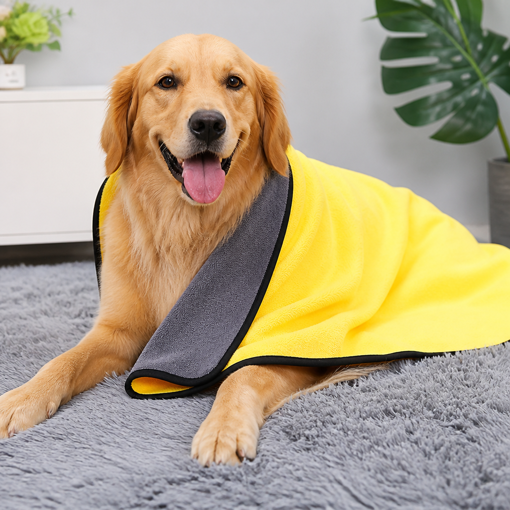 Serviette pour animaux Ortekor en fibre ultra-fine à séchage rapide et ultra-absorbante (lavable en machine)