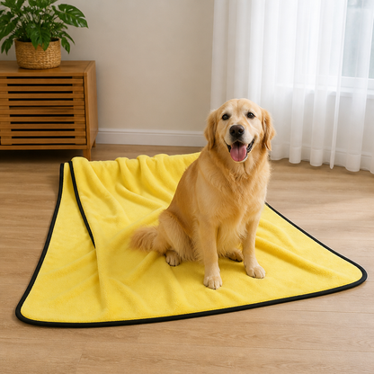 Serviette pour animaux Ortekor en fibre ultra-fine à séchage rapide et ultra-absorbante (lavable en machine)