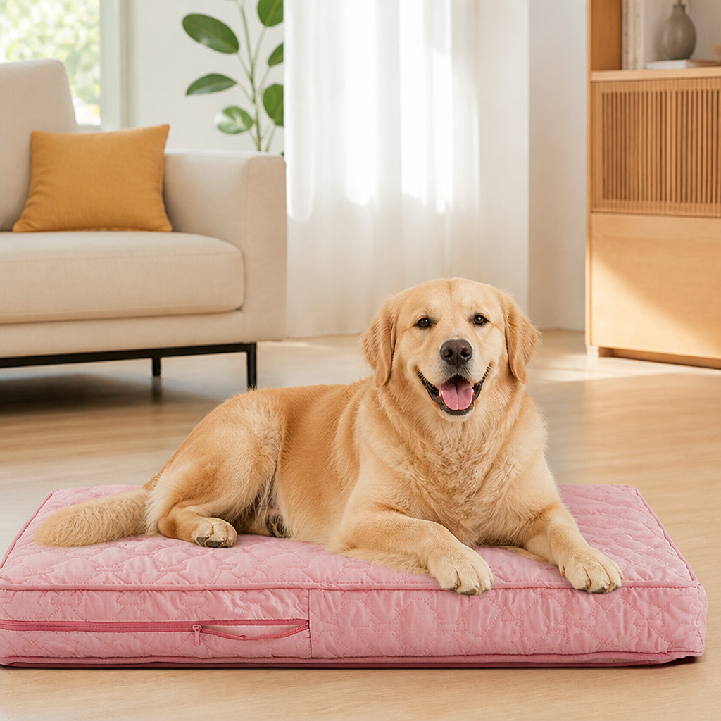 Ortekor Quilted Brushed Waterproof & Anti-Slip Dog Bed Cover