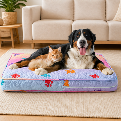 Ortekor Quilted Brushed Waterproof & Anti-Slip Dog Bed Cover