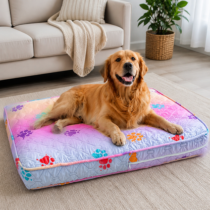 Ortekor Quilted Brushed Waterproof & Anti-Slip Dog Bed Cover