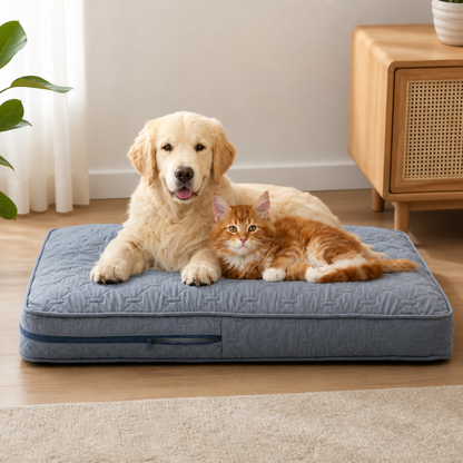 Ortekor Quilted Brushed Waterproof & Anti-Slip Dog Bed Cover