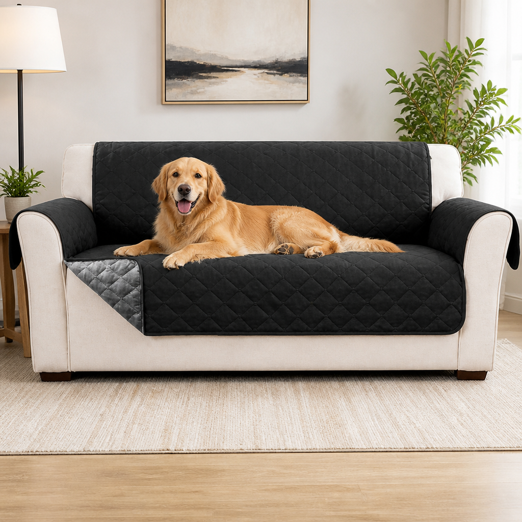 Ortekor Quilted Stretch & Machine-Washable Sofa Cover (1/2/3-Seater)