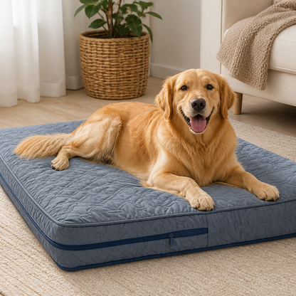 Ortekor Quilted Waterproof Washable Dog Bed Cover (Removable)