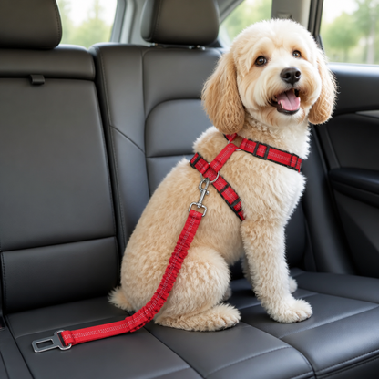 Ortekor Reflective & Adjustable Car Seat Leash (Quick-Release)