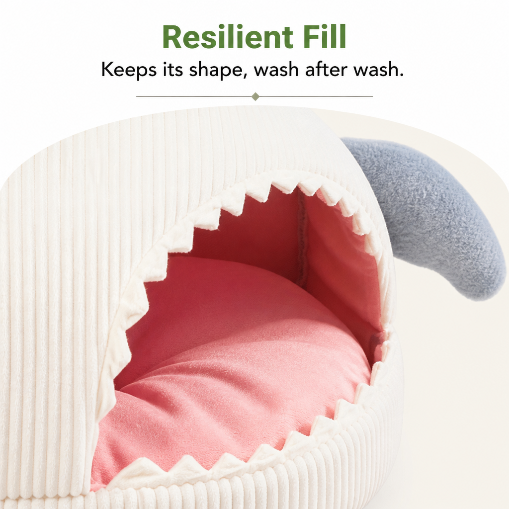 Ortekor Resilient PP Cotton & Non-Slip Enclosed Cat Bed