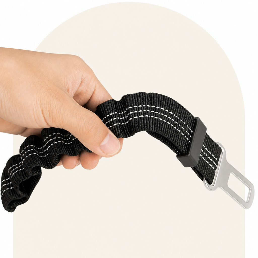 Ortekor Retractable Heavy-Duty Nylon Dog Seat Belt