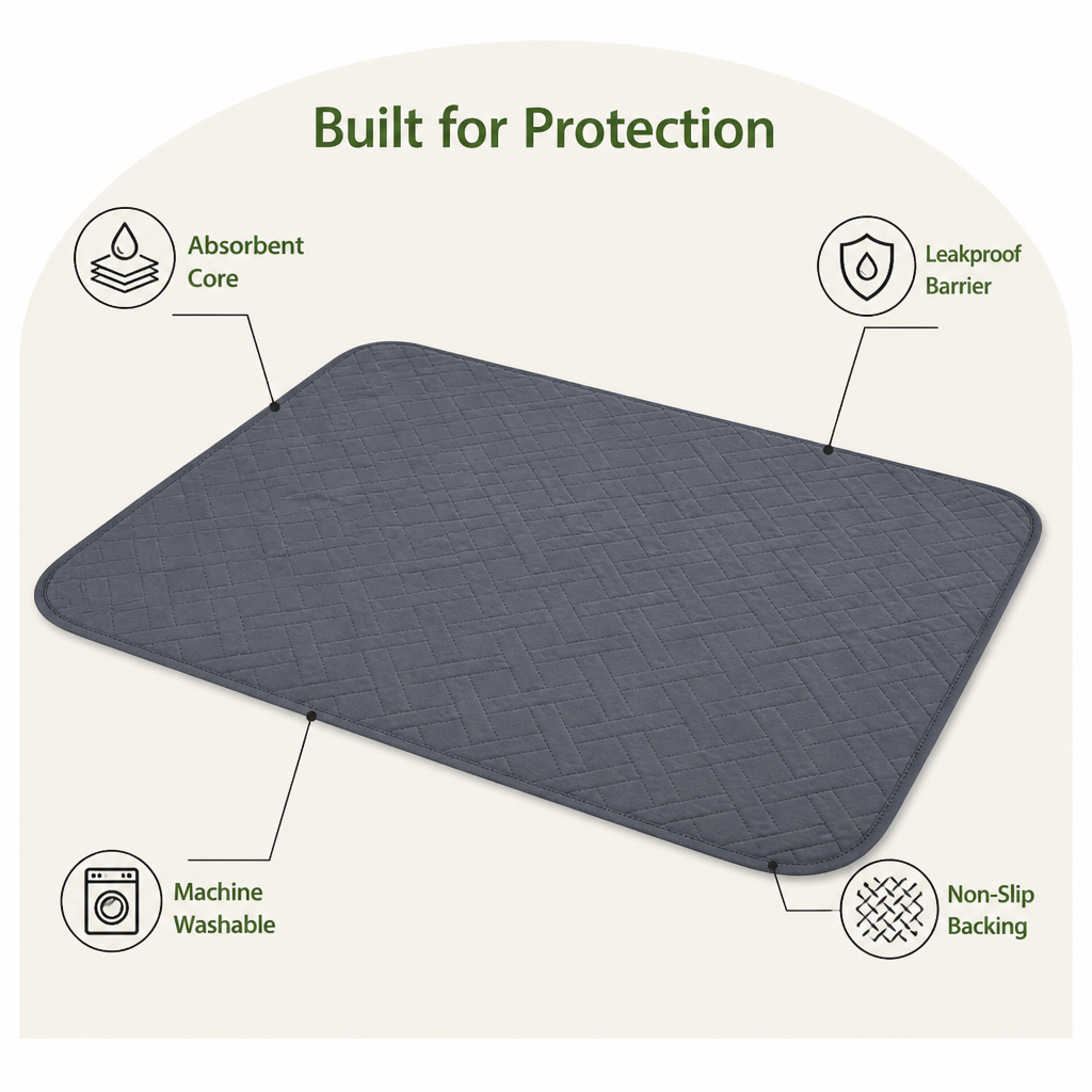 Ortekor Reusable Absorbent Waterproof Dog Pee Pad
