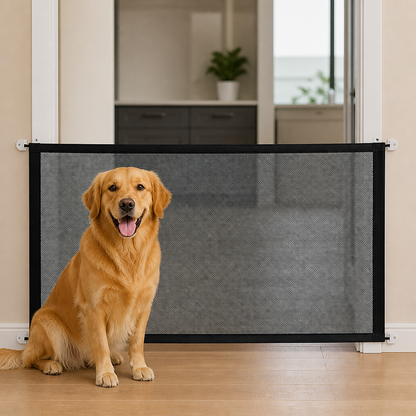 Ortekor Scratch-Resistant Nylon Foldable Pet Gate (Tool-Free Setup)