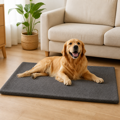 Ortekor Self-Heating Lambswool Non-Slip Pet Mat (Removable Cover)