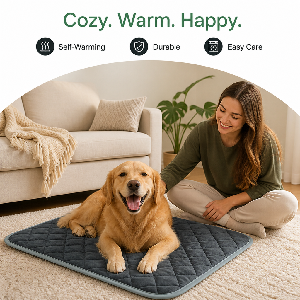 Ortekor Self-Heating Thermal Reflective Pet Pad (Machine Washable)
