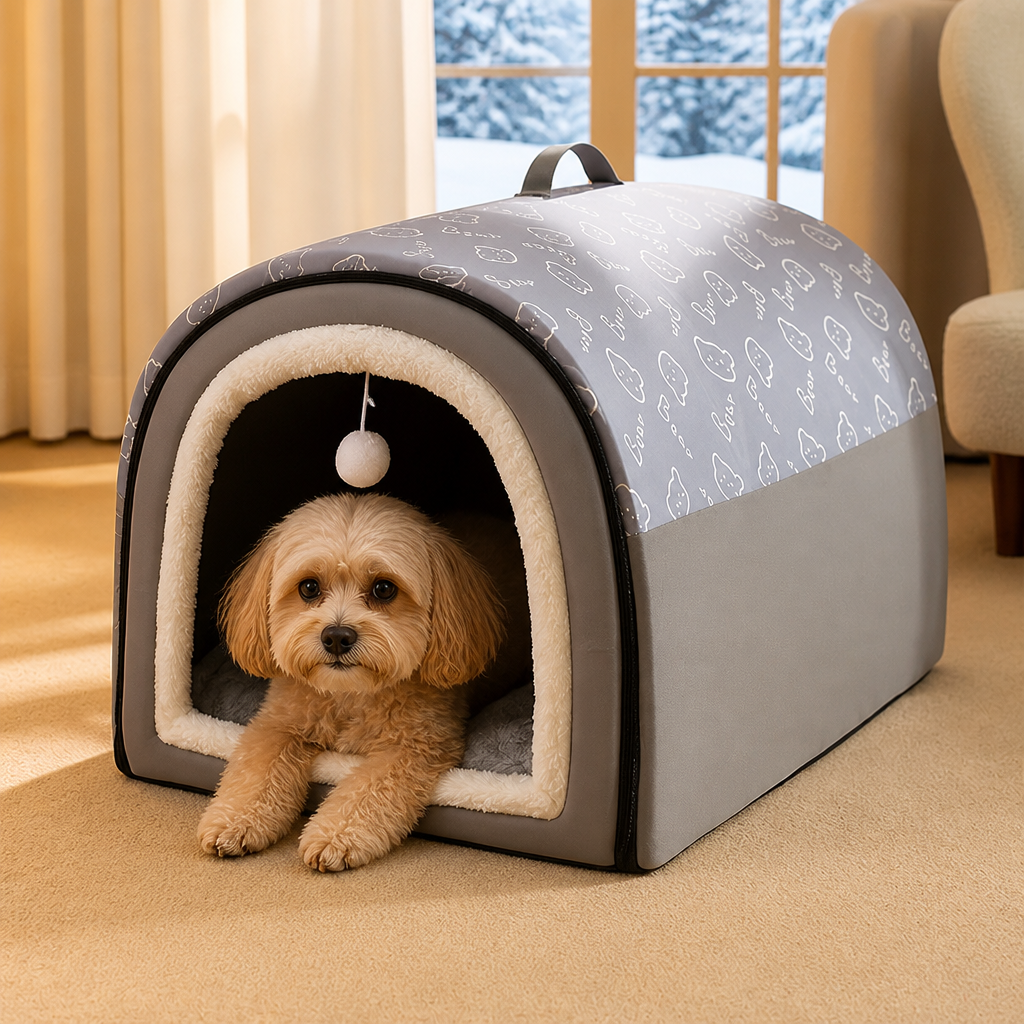 Ortekor Self-Warming Cozy Pet Cave Bed