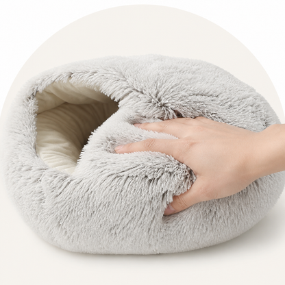 Ortekor Self-Warming Plush & Convertible Round Nest Bed (40cm)