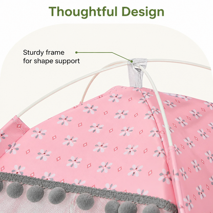 Ortekor Semi-Enclosed Breathable Mesh & Non-Slip Pet Tent