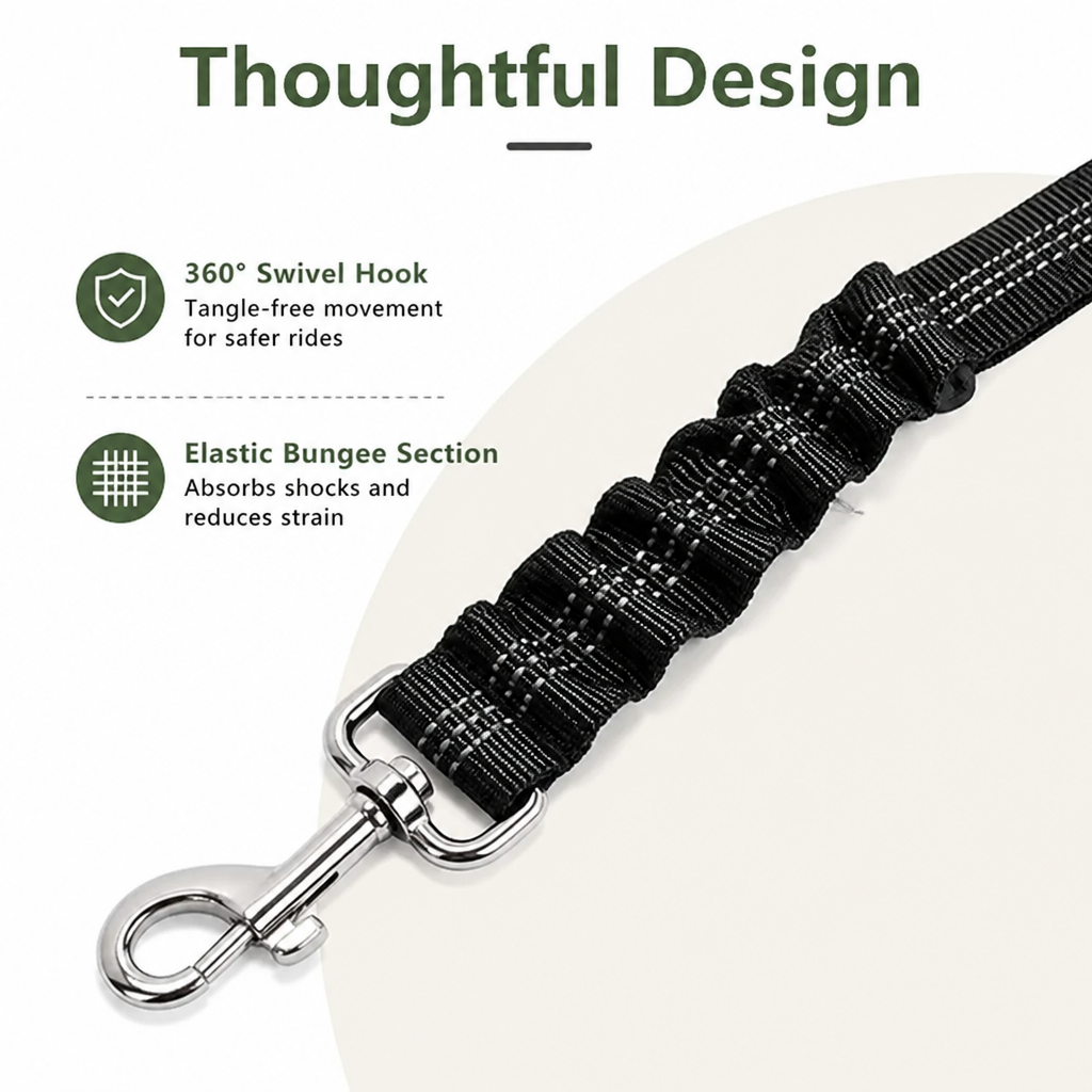 Ortekor Shock Absorbing Adjustable Seat Belt Tether