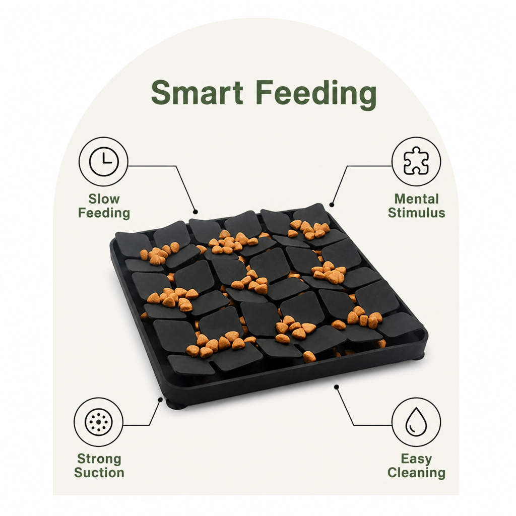 Ortekor Silicone Suction-Cup Slow-Feeder Snuffle Mat