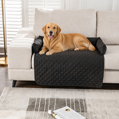Lit pour chien orthopédique antidérapant et imperméable Ortekor (rebords amovibles et housse lavable)