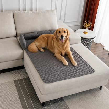 Lit pour chien orthopédique antidérapant et imperméable Ortekor (rebords amovibles et housse lavable)