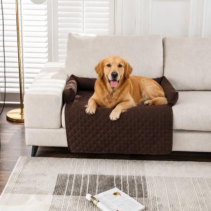 Lit pour chien orthopédique antidérapant et imperméable Ortekor (rebords amovibles et housse lavable)