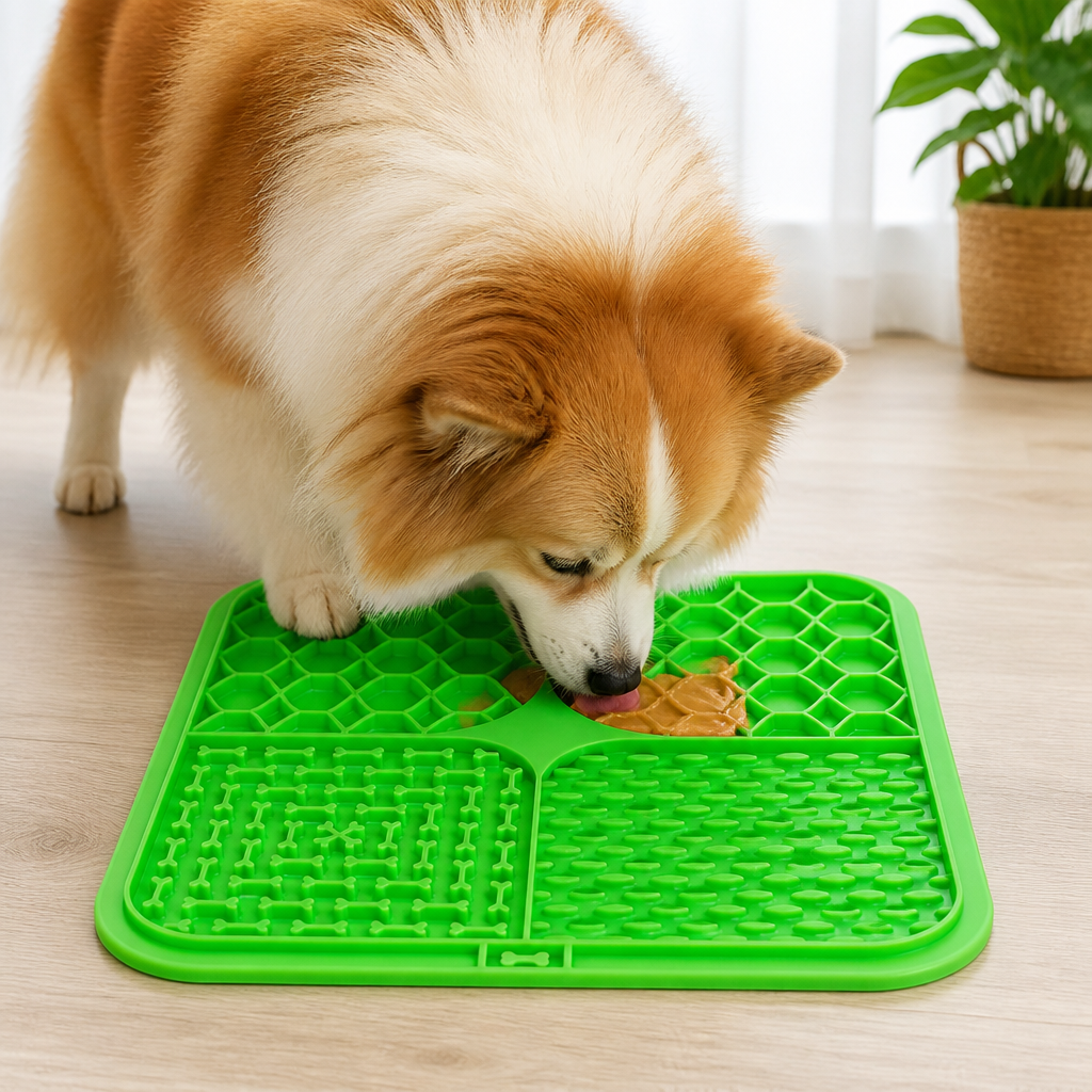 Ortekor Slow-Feeding Food-Grade Silicone Lick Mat