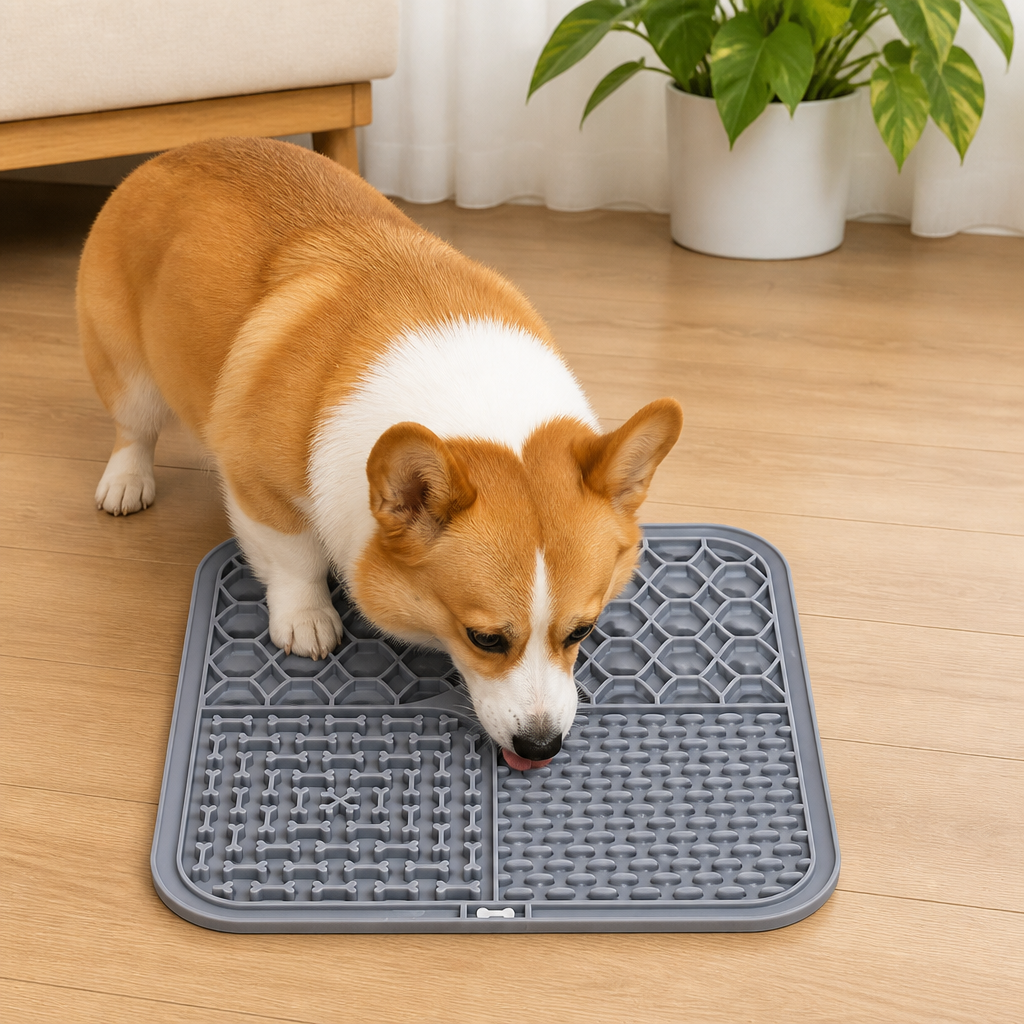 Ortekor Slow-Feeding Food-Grade Silicone Lick Mat