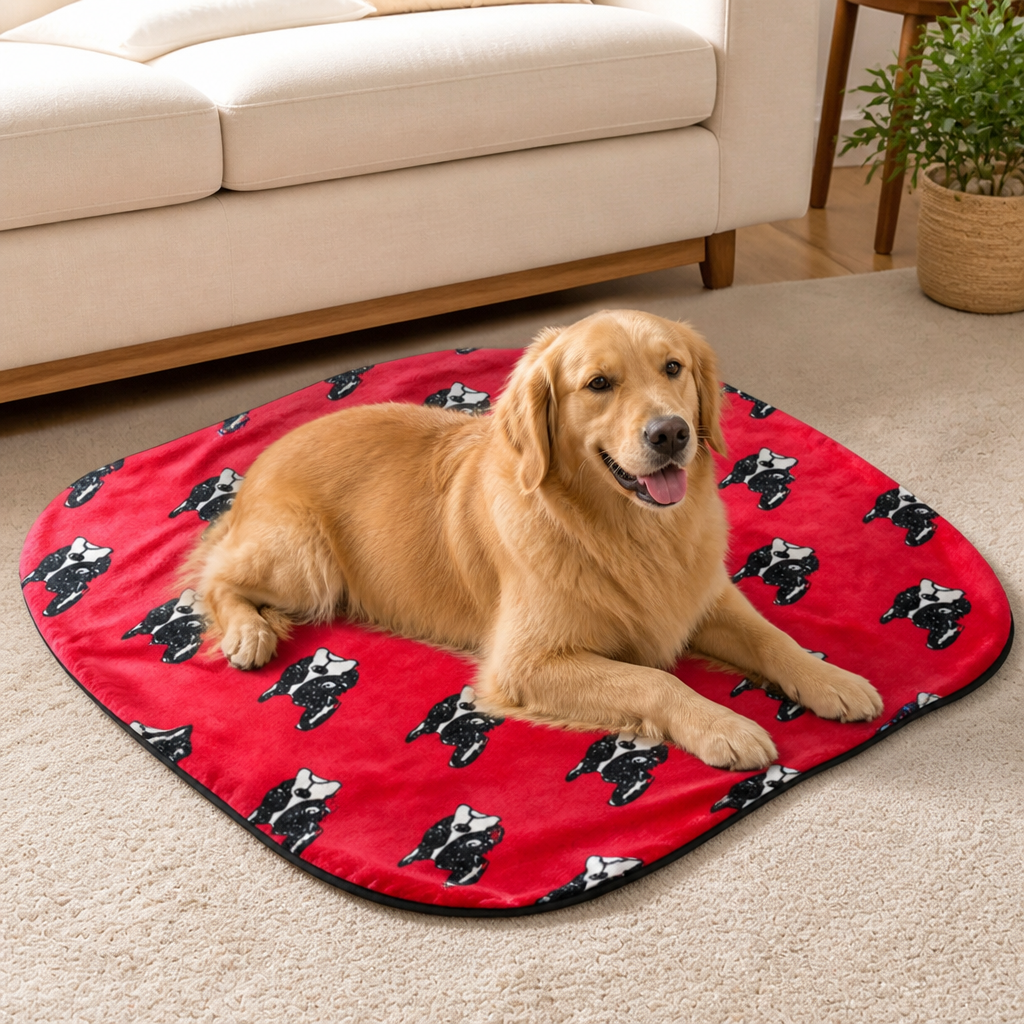 Couverture pour animaux lavable en polaire douce Ortekor (motifs bouledogue et bull terrier)