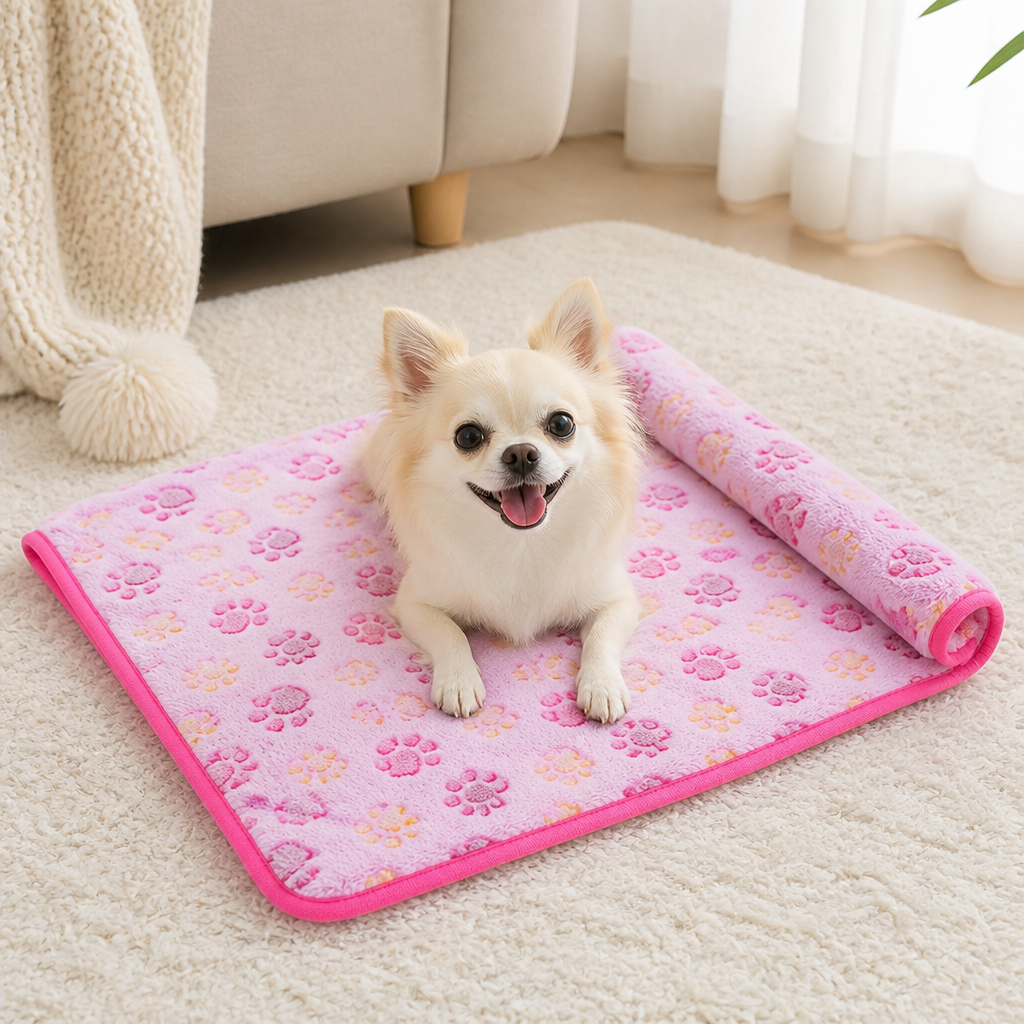 Ortekor Soft Fluffy Flannel Pet Blanket (Multiple Sizes & Patterns)
