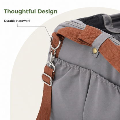 Ortekor Soft-Sided & Breathable Travel Carrier (Car Seat Compatible)