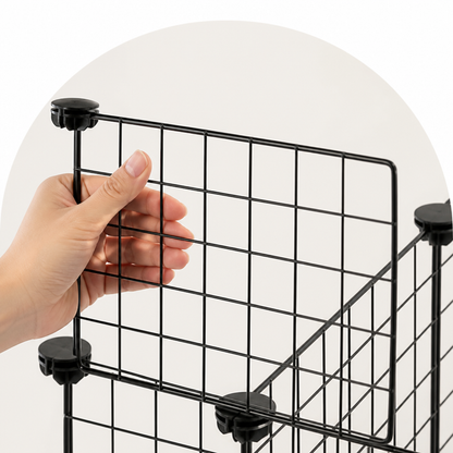 Ortekor Stackable & Expandable Metal Mesh Pet Fence Panels (DIY Kit)