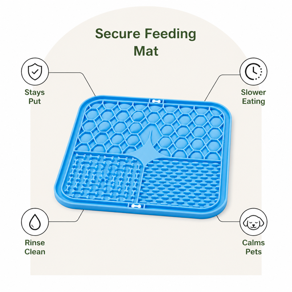 Ortekor Suction-Cup Slow Feeder Lick Mat