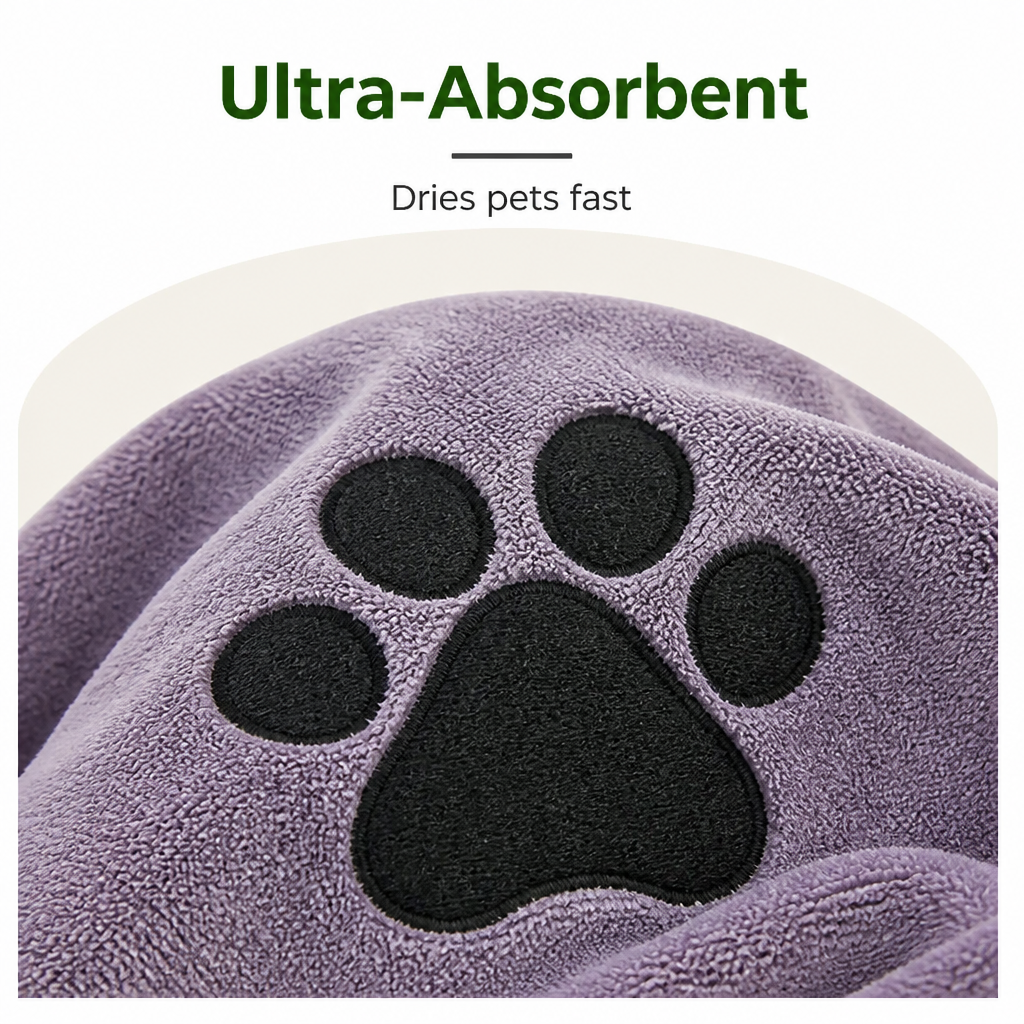 Ortekor Super Absorbent Quick-Dry Microfiber Pet Towel