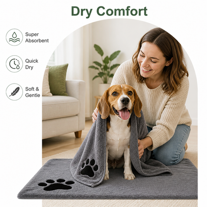 Ortekor Super Absorbent Quick-Dry Microfiber Pet Towel