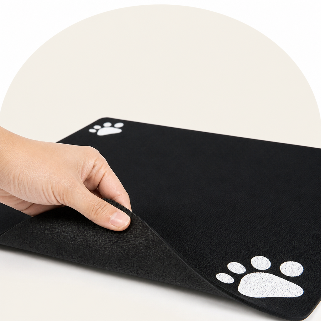 Ortekor Super-Absorbent Quick-Dry & Non-Slip Dog Bowl Mat