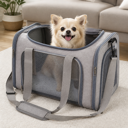 Ortekor TSA-Approved Collapsible Mesh Travel Carrier