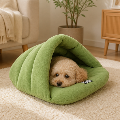 Ortekor Thick Fleece & Calming Cave Bed