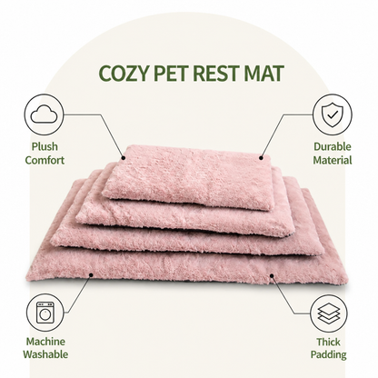 Ortekor Thick Fleece Machine-Washable Pet Mat
