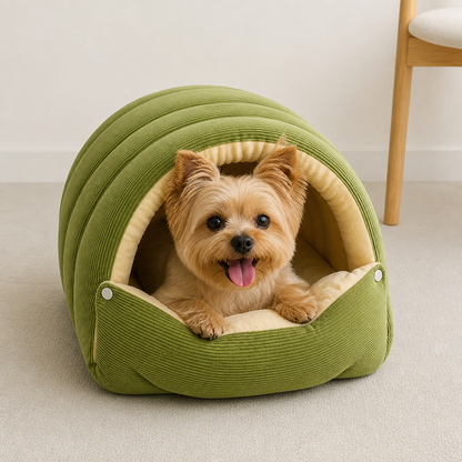 Ortekor Thick Plush & Detachable Cat Cave Bed