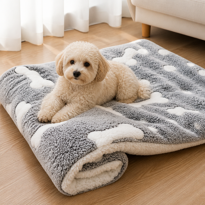 Ortekor Thick Plush Flannel & Non-Slip Dog Bed