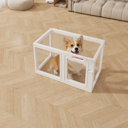 Ortekor Transparent Acrylic & Washable Dog Playpen (Buckle-Connect)