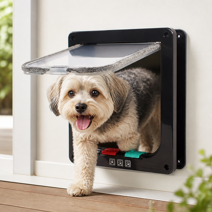 Ortekor Two-Way Locking Pet Door (Door & Wall Mount)