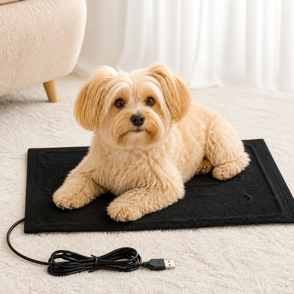 Ortekor USB-Powered Foldable Heated Pet Mat (For Small Pets)