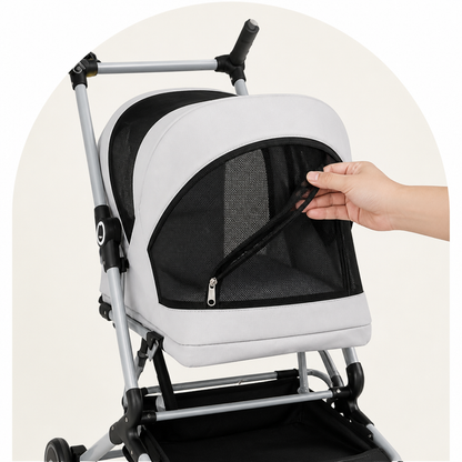 Ortekor Ultra-Light & Foldable Pet Stroller (Two-Pet Capacity)