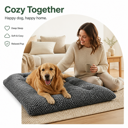 Ortekor Ultra-Soft Plush Bolster Dog Crate Pad