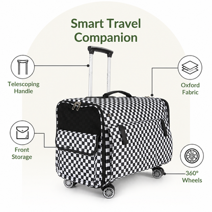 Ortekor Universal Wheels & Oxford Fabric Pet Stroller (33 lb Capacity)