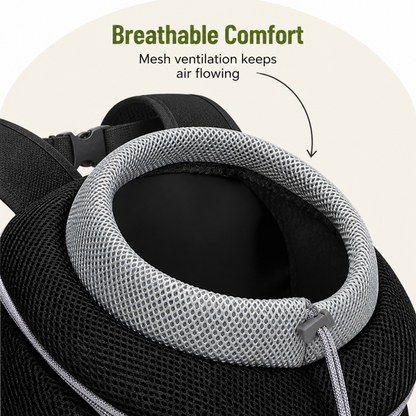 Ortekor Ventilated Mesh & Harness-Like Zipper Pet Backpack