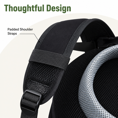 Ortekor Ventilated Mesh & Harness-Like Zipper Pet Backpack