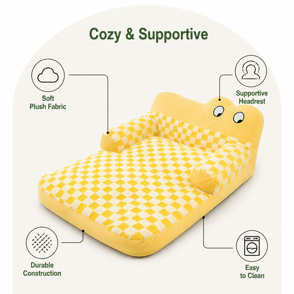 Ortekor Warm Plush Bolster Dog Bed