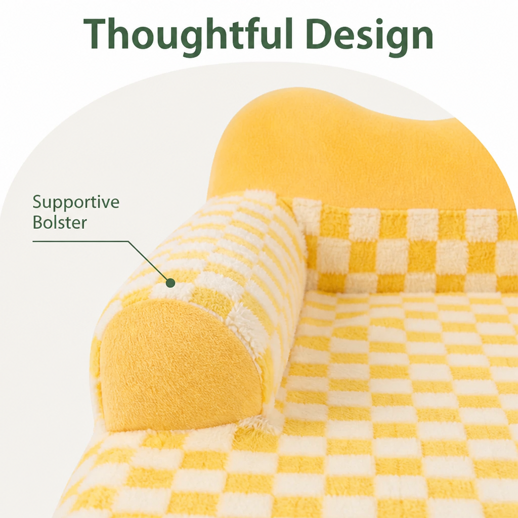 Ortekor Warm Plush Bolster Dog Bed